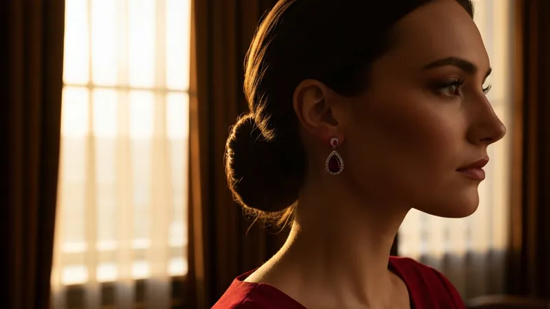 Occasions pour porter des boucles d'oreilles rubis